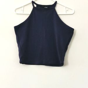 NAVY YANK TOP cropped medium